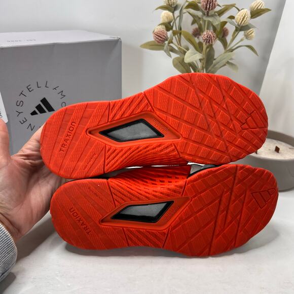 Adidas by Stella McCartney Training Dropset Shoe White Orange IG1142 Women 6.5 - Picture 8 of 10